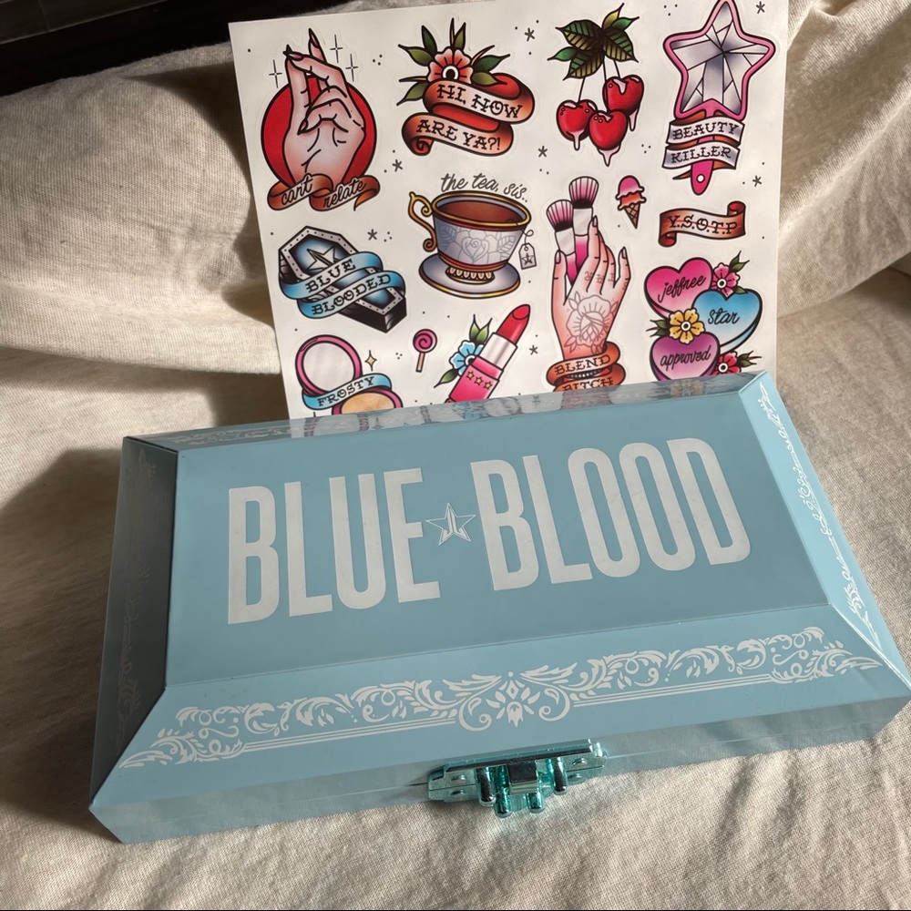 JSC Blue Blood Palette + Infamous Sticker Sheet 💙
